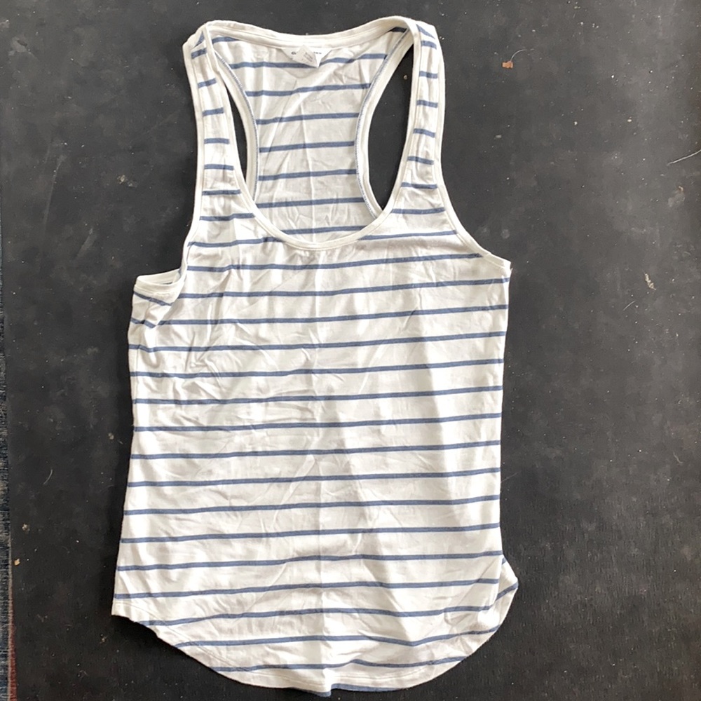 Racer back soft striped tank top